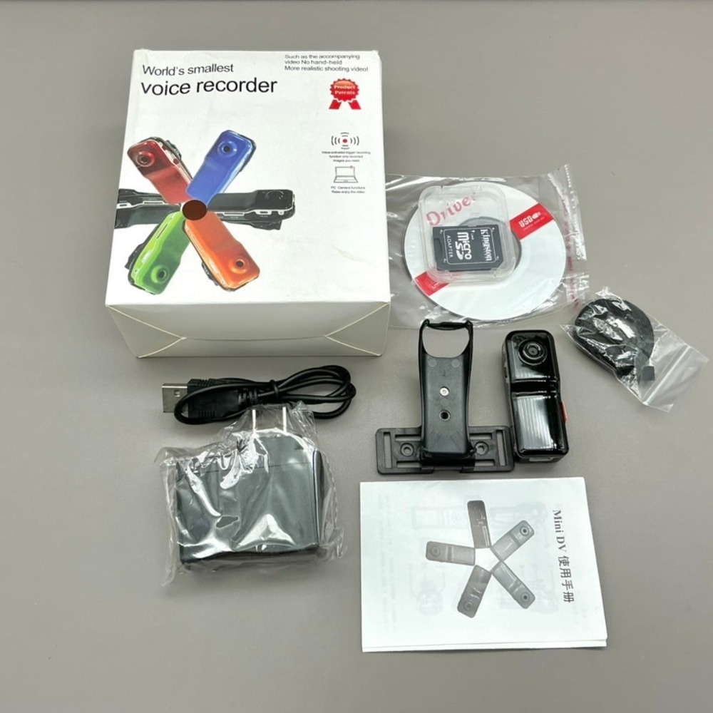 Mini DV MD80 Camera Voice Recorder Pocket Video Camcorder Complete Kit Boxed